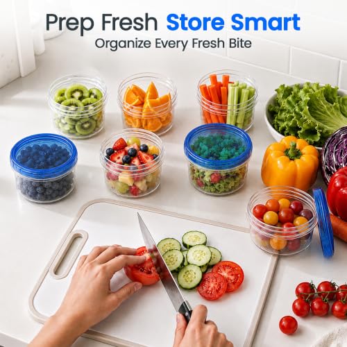 Freezer Storage Containers with Lids (12 Count)