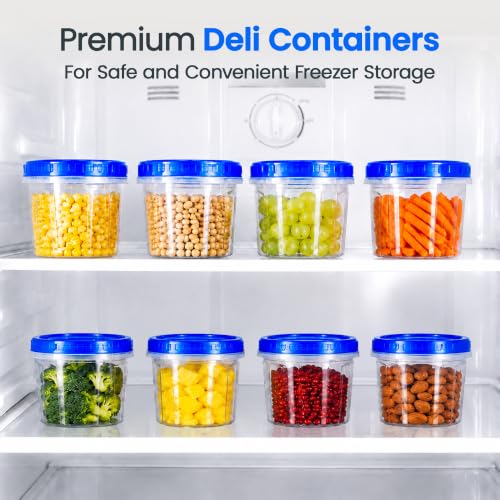 Freezer Storage Containers with Lids (12 Count)