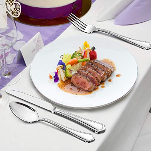 53 Piece Silverware Flatware Set for 8