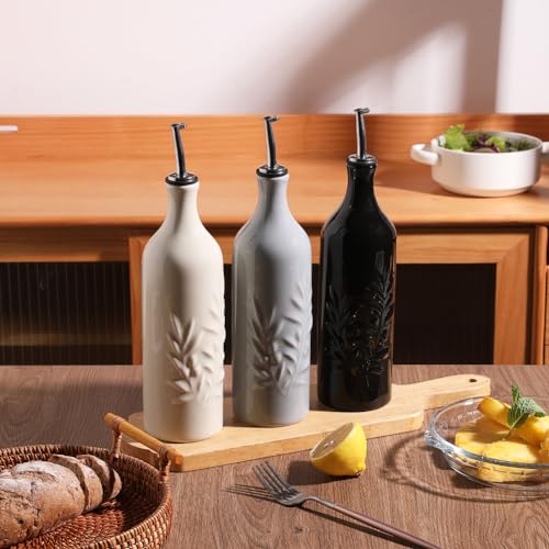Sweejar Large Ceramic Olive Oil Dispenser Bottle