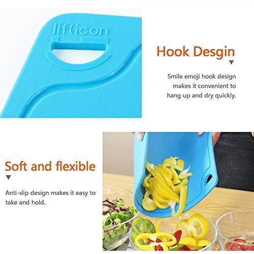 Extra Large Thick Silicone Cutting Boards for Kitchen 14.6'' x 10.43'' Flexible Cutting Chopping Boards