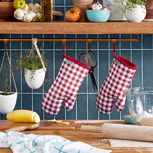 Gingham Oven Mitt 2