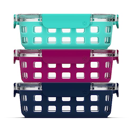 Duraglass 3.4 Cup Glass Meal Prep Containers (3 Count)