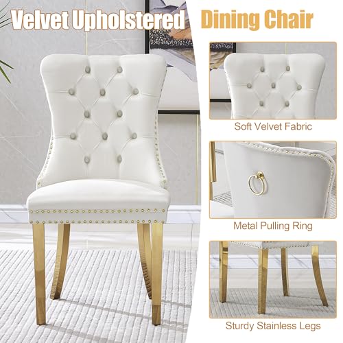 7 Piece Glass Dining Table Set for 6