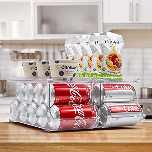 Soda Can Organizer for Fridge & Freezer (2 Count)