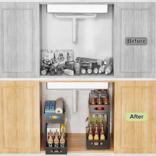 2 Pack Under Sink Organizer (2 Count)