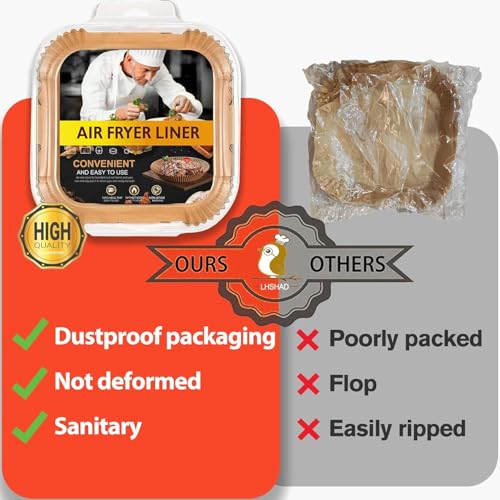 Air Fryer Liners Disposable for Instant Pot Vortex Plus 6QT XL Air Fryer (200 Count)
