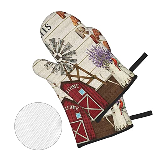 Oven Mitts and Pot Holders Sets of 4 (4 Count)