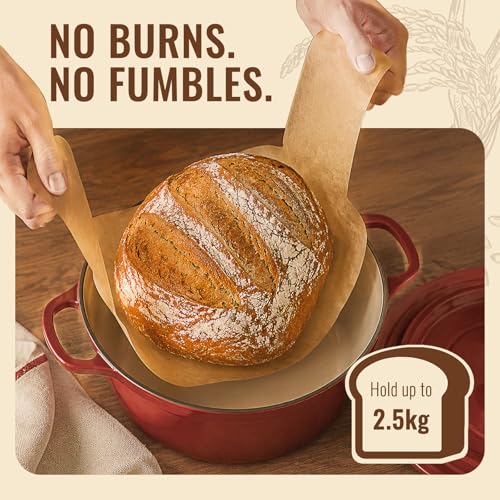 8" Round Sourdough Bread Sling for Dutch Oven 50 Sheets (50 Count)