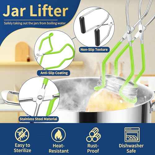 Canning Supplies Starter Kit with Canning Rack