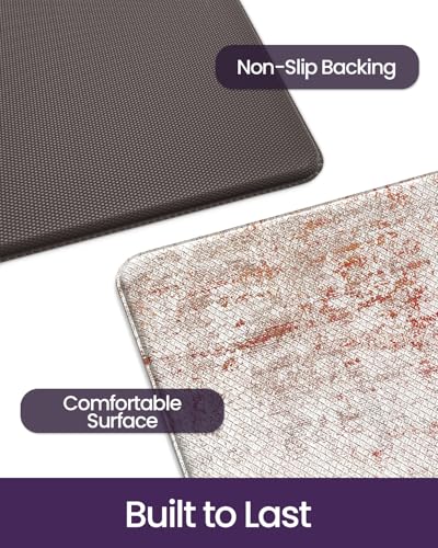 Kitchen Floor Mats Cushioned Anti Fatigue Runner Rug 23x86 Red