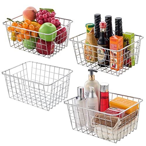 Wire Kitchen Storage Basket 4 Packs