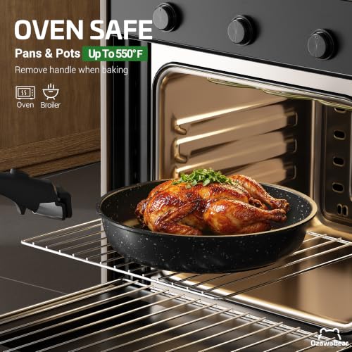 18 Pcs Pots and Pans Set Non Stick