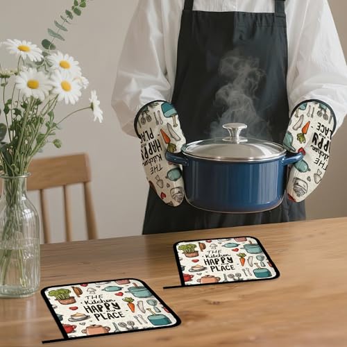 Oven Mitts and Pot Holders (4 Count)
