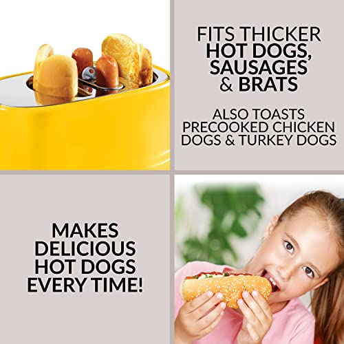 Oscar Mayer 2 Slot Hot Dog and Bun Toaster with Mini Tongs