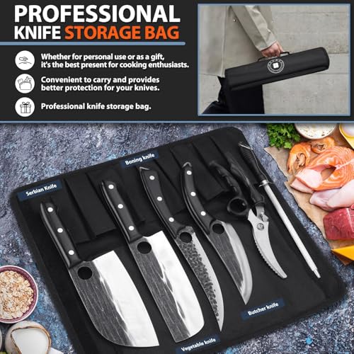 Professional Butcher Knife Set (7 Count)