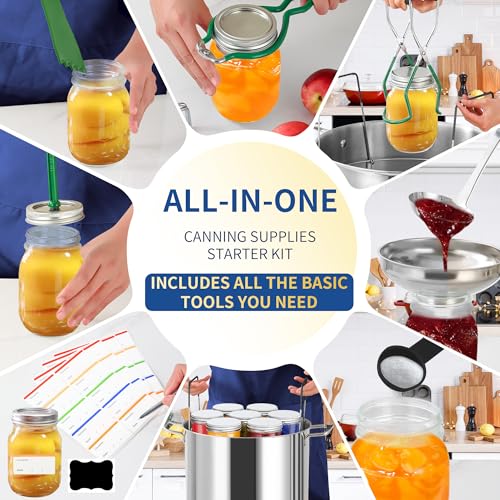 Canning Supplies Starter Kit with Canning Rack