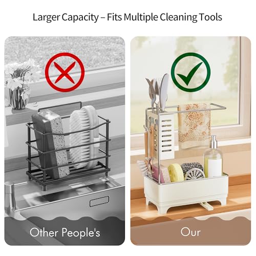 2 Tier Sponge Holder for Kitchen Sink Caddy Organizer