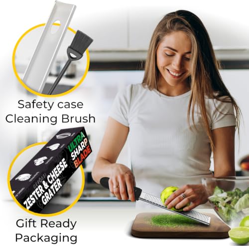 Stainless Steel Cheese Grater & Lemon Zester w