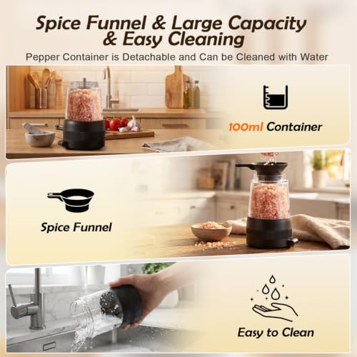 Electric Salt and Pepper Grinder Set (2 Count)