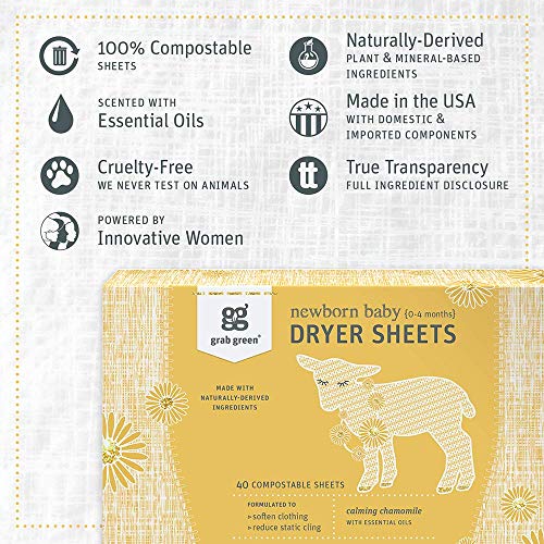Newborn Baby Dryer Sheets (120 Count)