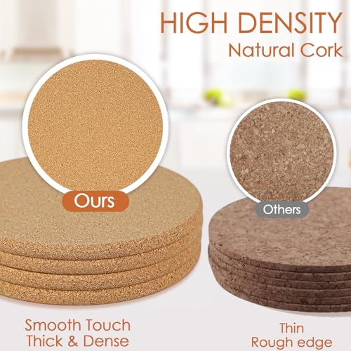 4 Pack Cork Trivets for Hot Dishes (4 Count)