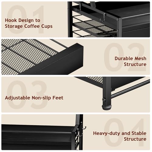 Coffee Syrup Rack Organizer