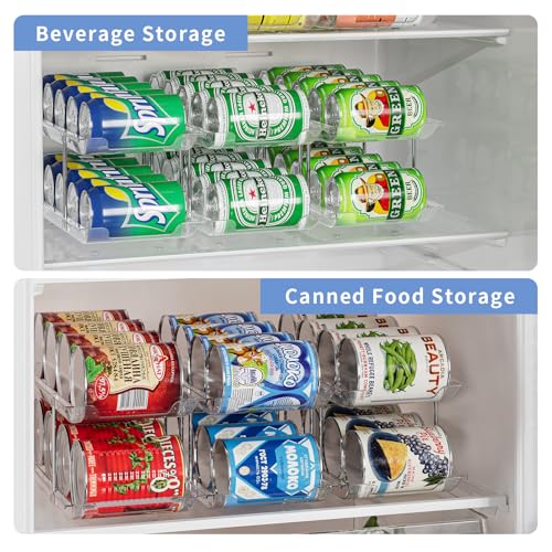 2 Pack 3 Tier Can Organizer for Pantry (72 Count)