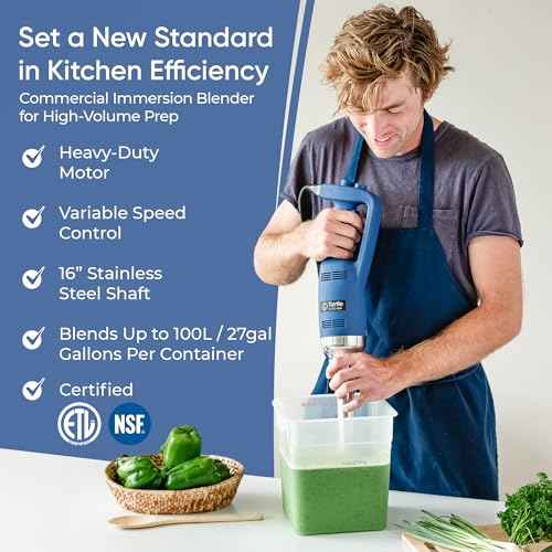 TK Commercial Immersion Blender 500W Heavy Duty for Restaurants