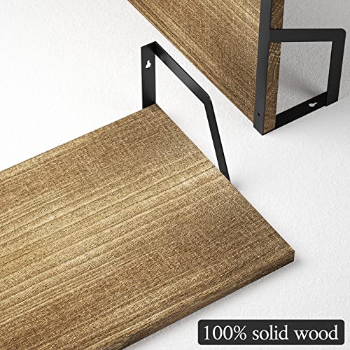Carbonized Black Deep Floating Shelves (2 Count)