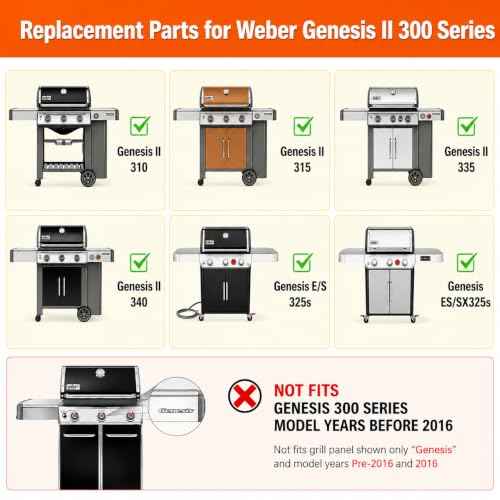 Genesis 2 Grill Parts for Weber Genesis ii 300 E