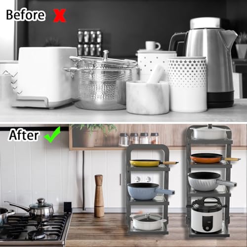 Pots and Pans Organizer Under Cabinet