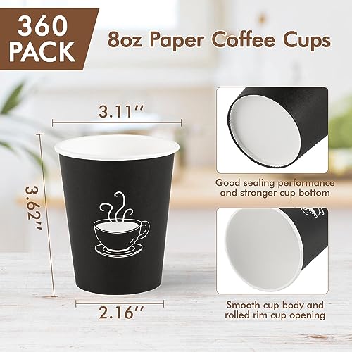 8 oz Paper Coffee Cups (360 Count)