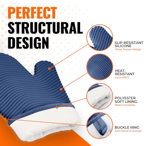 Silicone Oven Mitts (2 Count)