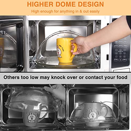 Flippable Microwave Splatter Cover for Food