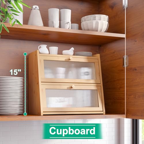 2 Tier Bamboo Bread Box