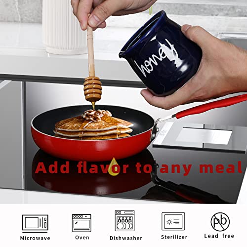 Honey Jar with Dipper and Lid (12 Ounce)