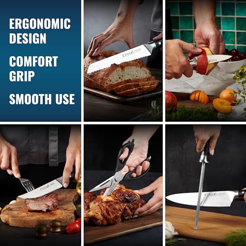 15 Piece Knife Set for Kitchen (15 Count)