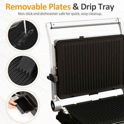 Indoor Grill & Griddle with Preset Menu