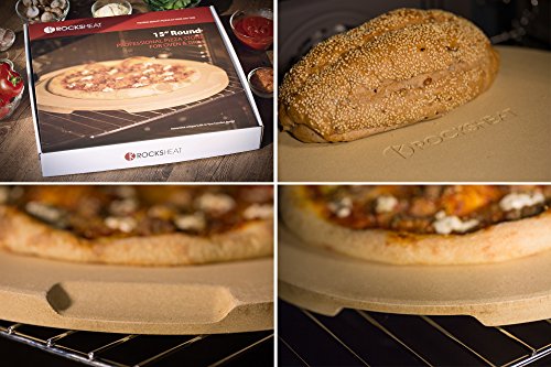 Pizza Stone 15" Round Pizza Stone for Oven Grill BBQ