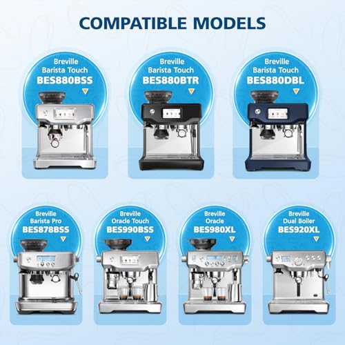 6 Pack Upgrade Water Filters Compatible with Breville BES880 Barista Touch (6 Count)