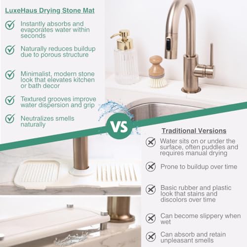 Drying Stone Faucet Tray for Kitchen Sink