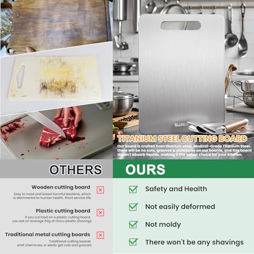2 Pack Titanium Cutting Board (2 Count)