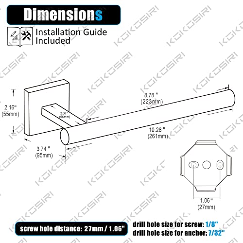 Towel Bar Matte Black Bathroom Hardware Hand Towel Rails Wall Mounted Kitchen Toilet Cabinet Paper Holder