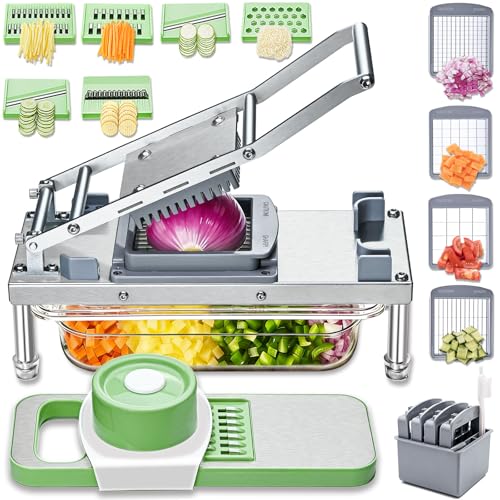 Vegetable Chopper Veggie Cutter Onion Food Potato Tomato Dicer With Blade (10 Count)