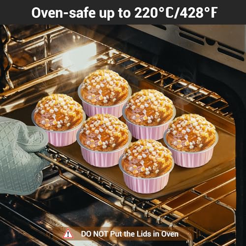 Disposable Foil Ramekins with Lids (30 Count)