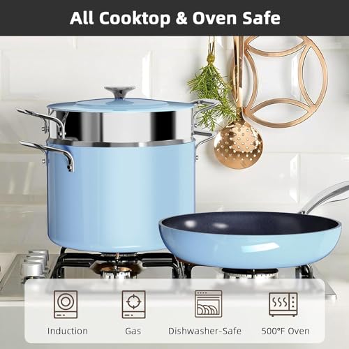 Lux 13pc Forged Lightweight Nonstick Ceramic Cookware Set