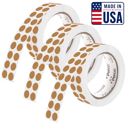 Kraft Brown Perforated Round Circle Dot Sticker 1 (3 Count)