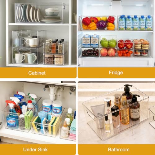 8 Pack Freezer Organizer Bins (10 Count)
