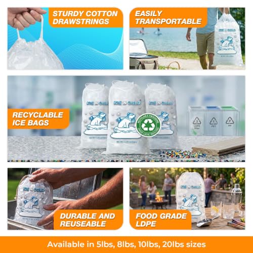5lb Ice Bags 500 ct (500 Count)